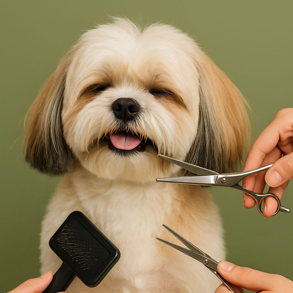 grooming dog